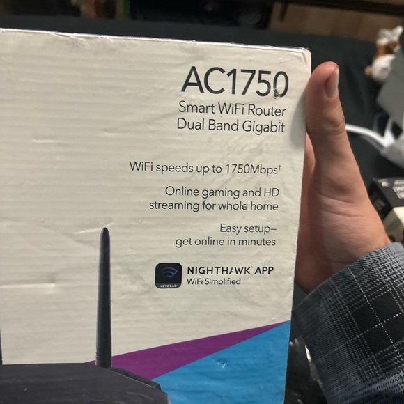 Netgear AC1750 Smart WiFi Router - 802.11 AC Dual Band Gigabit - Black... - Picture 3 of 10